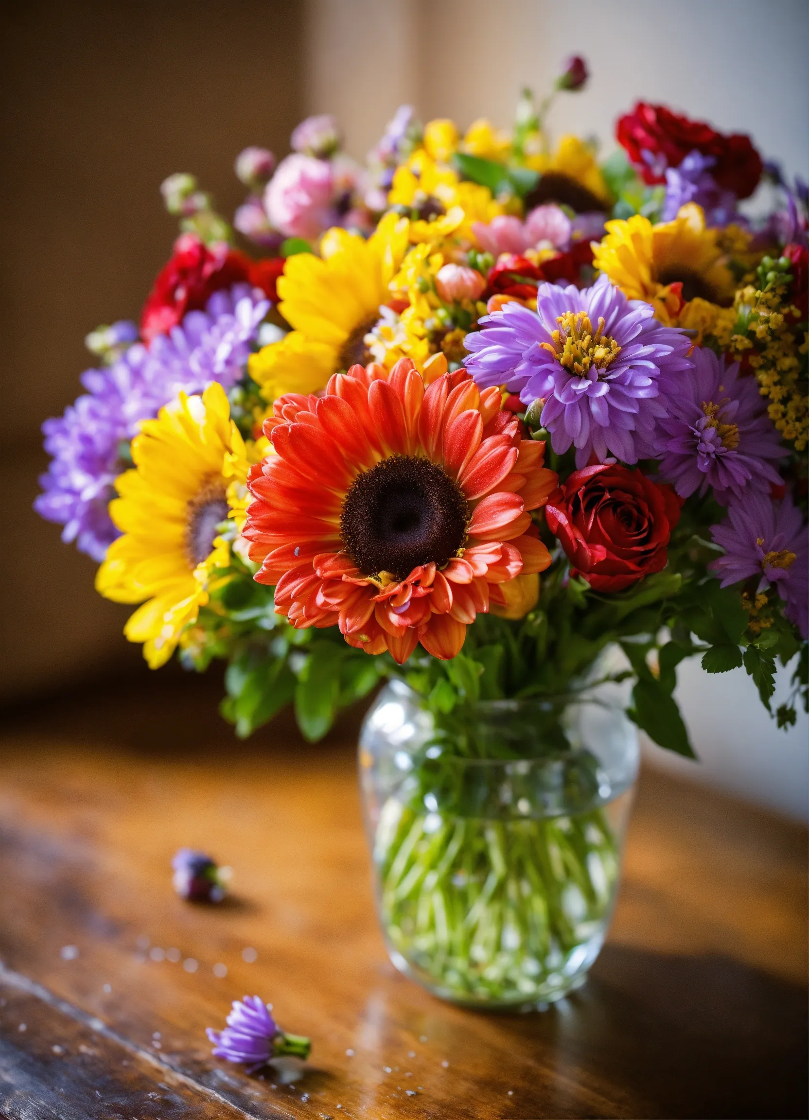 Hermoso bouquet de flores frescas