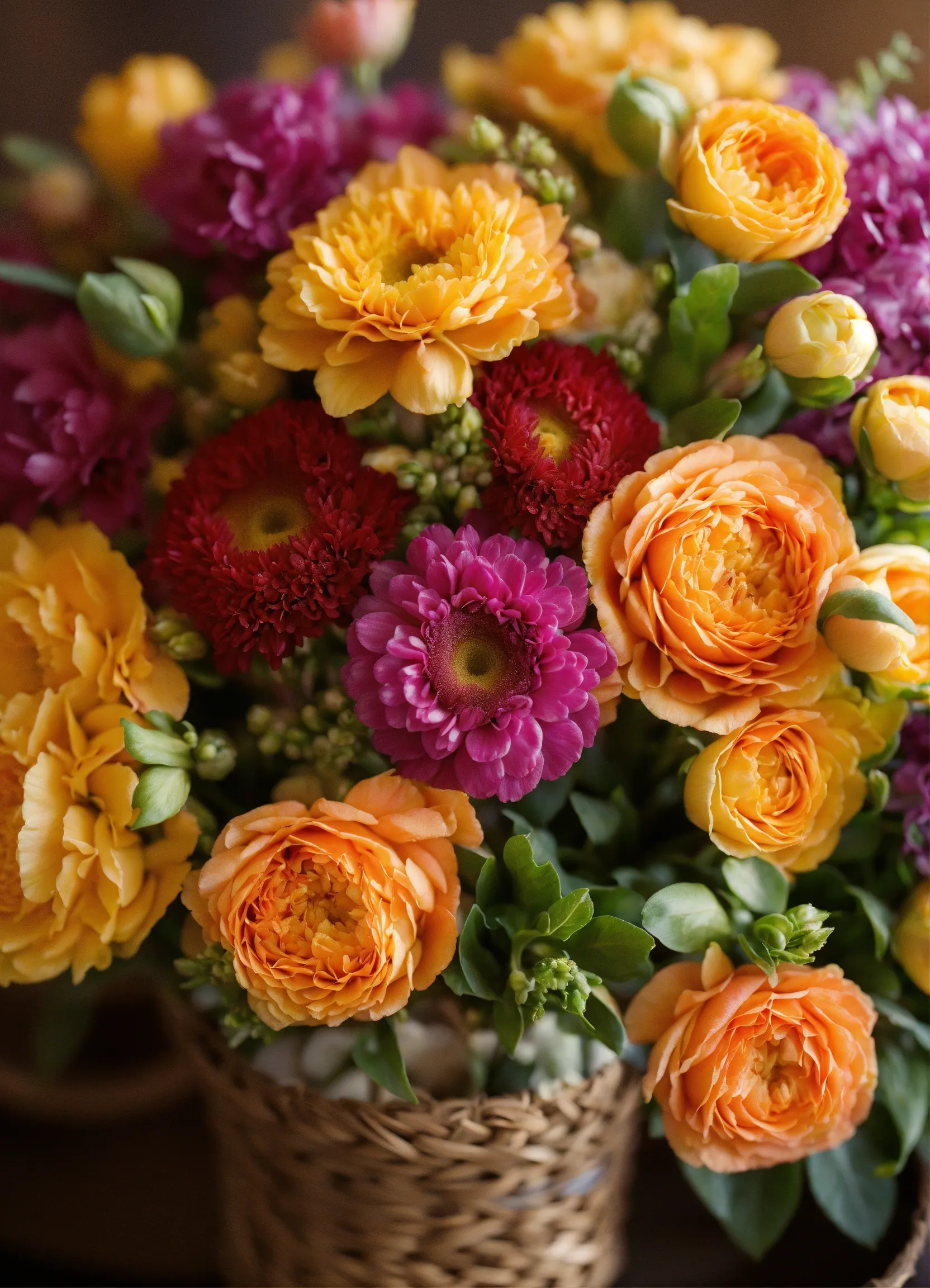 Bouquet vibrante colorido